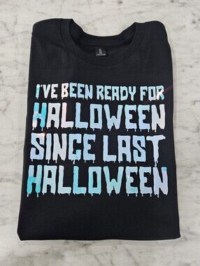 Halloween shirt ready since last Halloween cute popular Silver Holographic